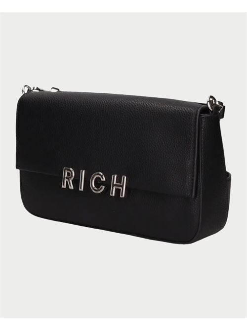 Sac port? ?paule John Richmond avec logo JOHN RICHMOND | RWA24083BOBLACK/SILVER